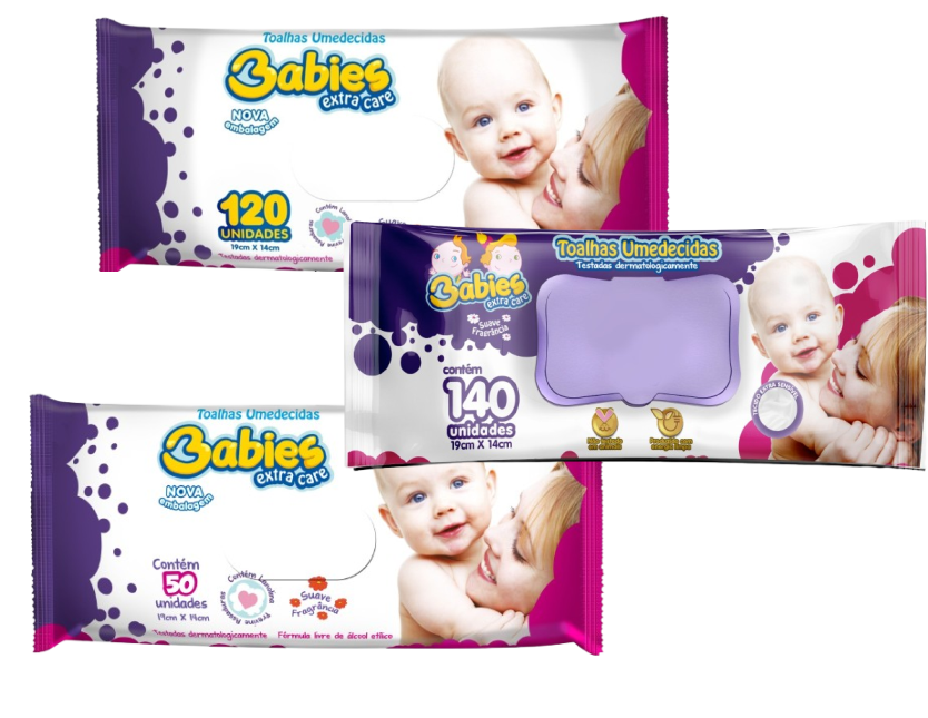 lemços e toalhas umedecidas Joe Baby Extra Care